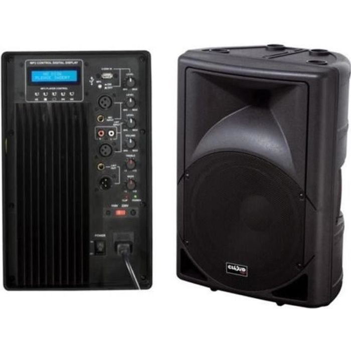 ENCEINTE SONO HAUT PARLEUR PORTABLE MOBILE ACTIVE AMPLIFIEE 15\