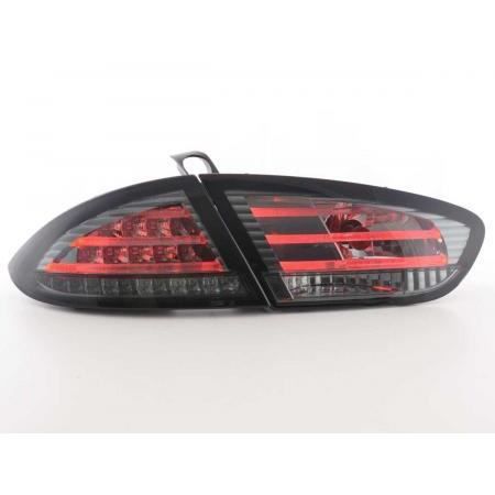 Paire de feux arriere Seat Leon 1P de 2009 a 2012 LED Noir D-FKRLXLSE12011