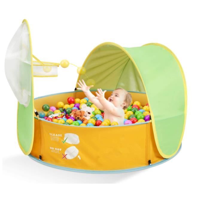 2 in 1 Piscine Tente pour Enfants, Piscine à Balles Pop-up, Tente Facile Pliant pour Intérieur Extérieur,Cadeaux pour Les Enfants