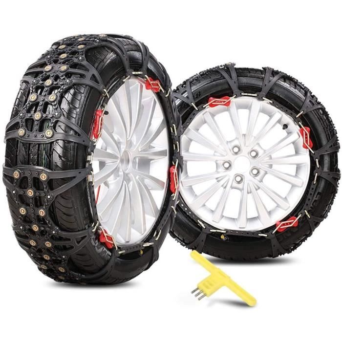 Chaîne antidérapante pour fourgons SUV Pneu universel pour la neige Chaîne antidérapante en acier au manganèse (taille : Small)