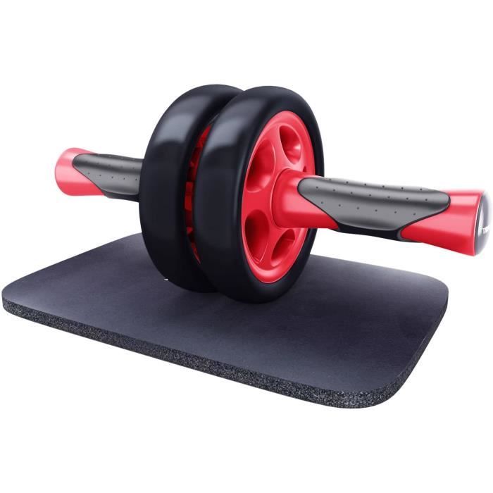 KYLIN SPORT Roue Abdominale AB Wheel Roller Pro de Fitness et Musculation de Corp-Appareil Abdominal avec Tapis Epais pour Genoux