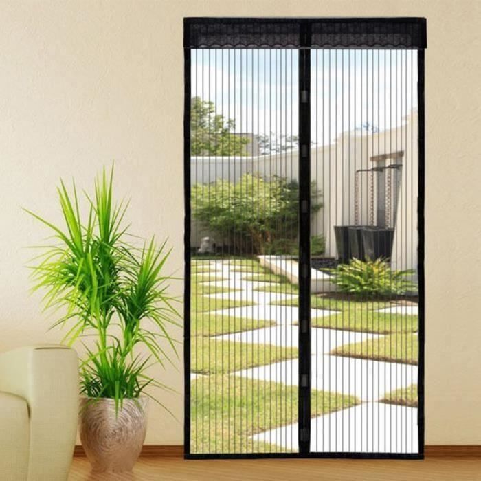Magnétique Moustiquaire Porte Rideau Anti Mouche Velcro 90 * 210cm Fermeture Automatique Maille Ultra Fine,Rideau avec Vel Mai97681