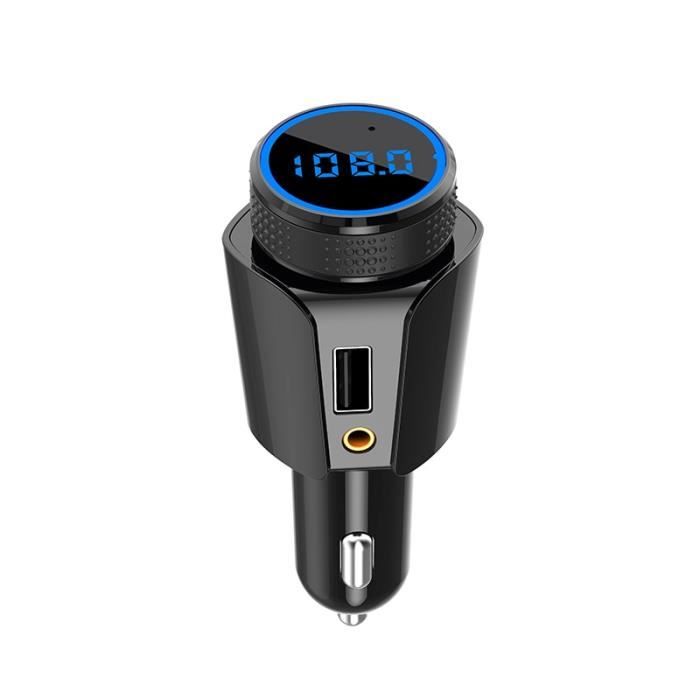 Accessoire audio - vidéo,Transmetteur FM Bluetooth pour voiture, Kit de lecteur Mp3, carte TF, Format de musique, modulateur FM