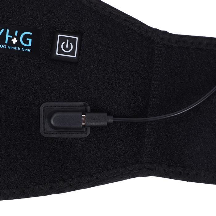 Zerodis Ceinture électrique Coussin chauffant électrique pour taille Abdomen dos USB 5V / 2A ceinture chauffante pour maux de dos