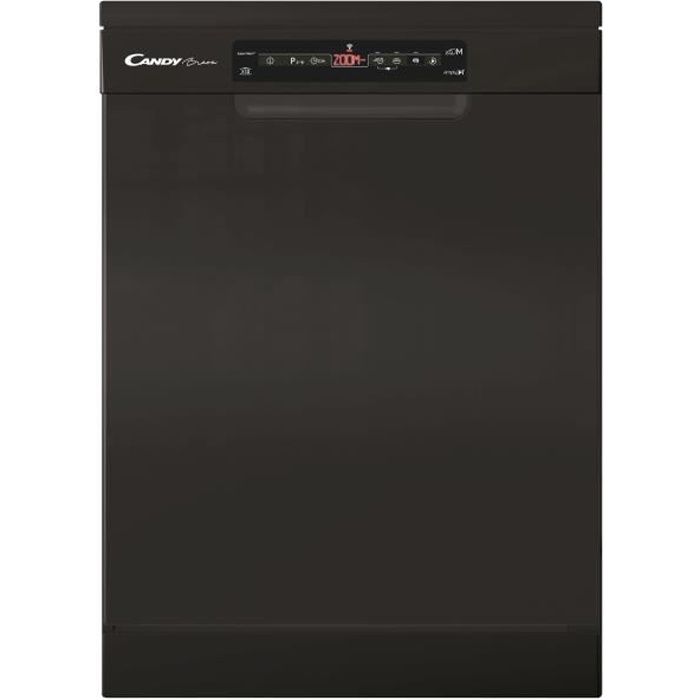 Lave-vaisselle pose libre CANDY CF3E3DFB - 13 couverts – L60 cm – 43 dB – Connecté Wi-Fi + Bluetooth - Noir