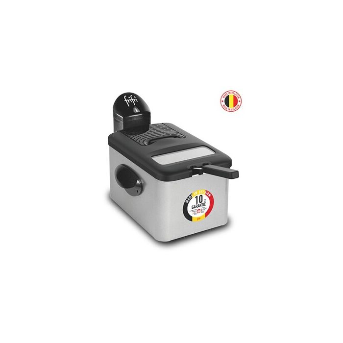 FRIFRI F4528DUO Friteuse DuoFil 4.5L - 5-6 pers - 2800W - Manteau métallique - Cuve acier inoxydable - Poignée de panier sécurisée
