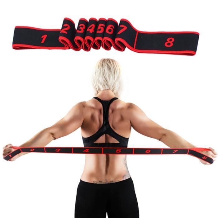 Elastique fitness Yoga Femmes Sport Bandes de résistance musculation ceinture danse latine elastiband corde ruban extenseur sangle