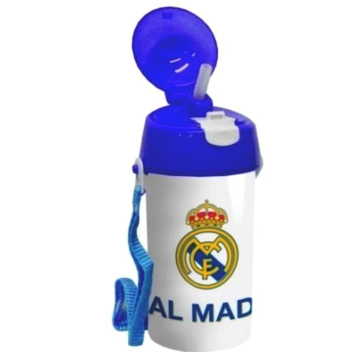 Gourde Real de Madrid Enfant Bouteille Sangle réutilisable Paille GUIZMAX