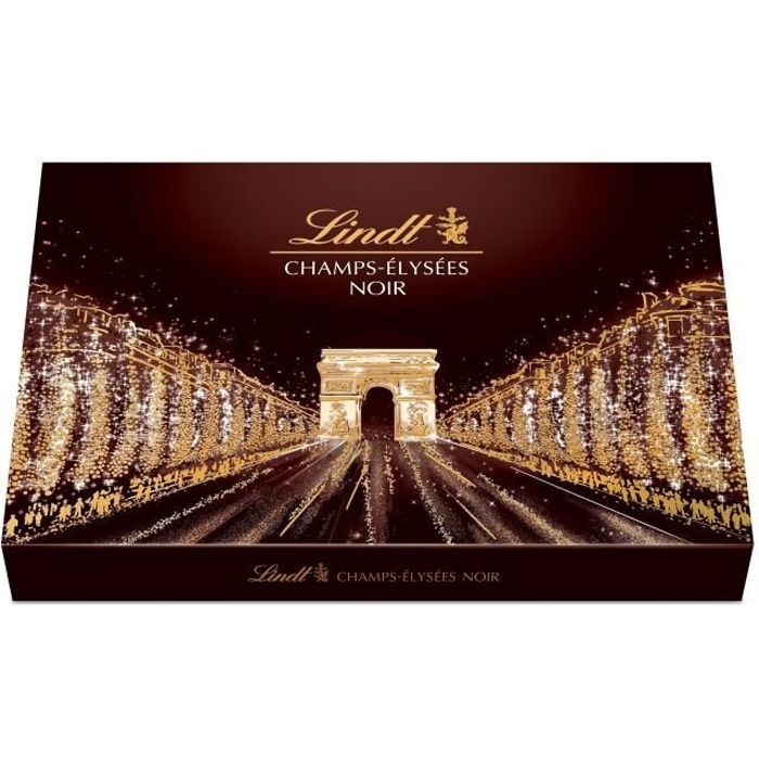 LINDT Boîte de chocolat Noir Champs-Elysées - 470 g