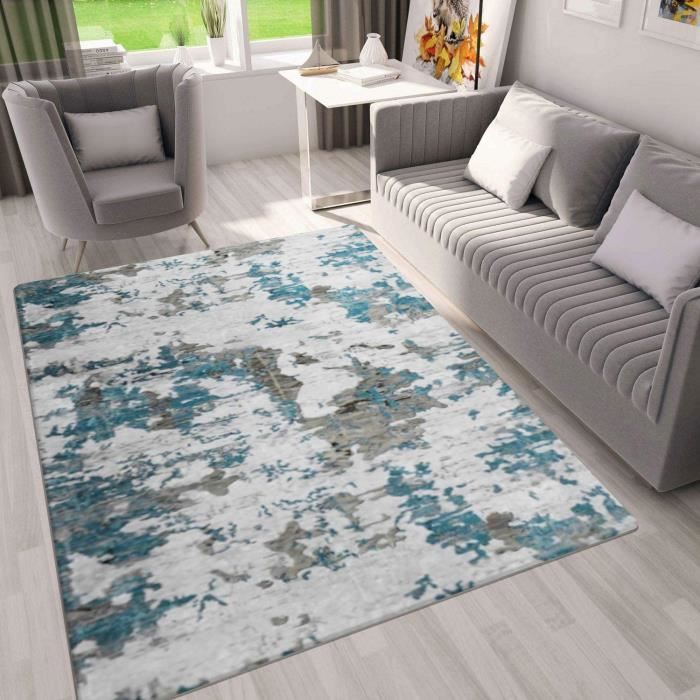 Tapis de salon Moderne Bleu 120x170cm