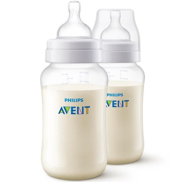 Philips Avent SCF816-27 Lot de 2 Biberons Anti-colic 330ml - 6 Mois+