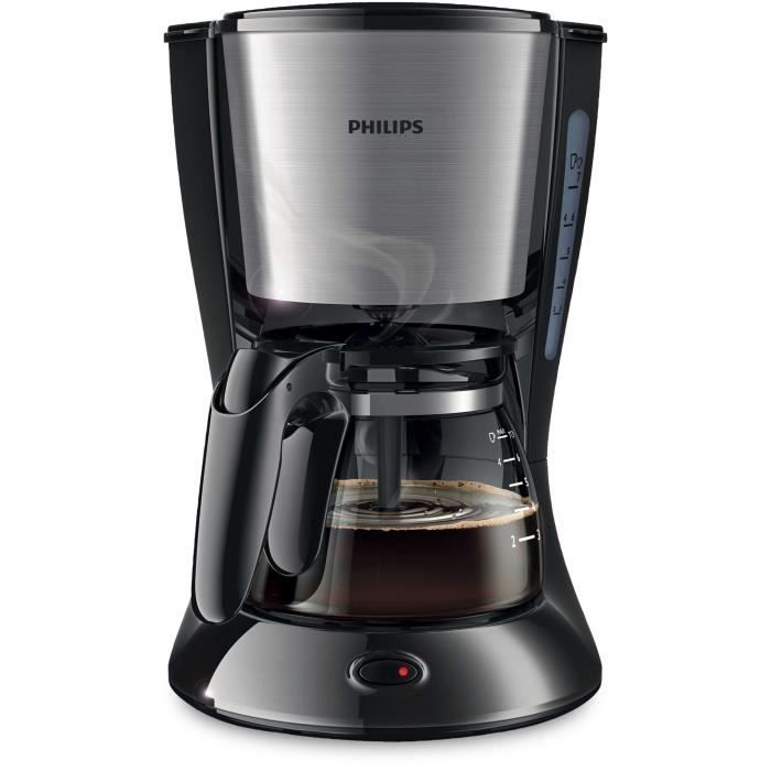 PHILIPS HD7435/20 Cafetière filtre Daily Collection – Noir et Métal