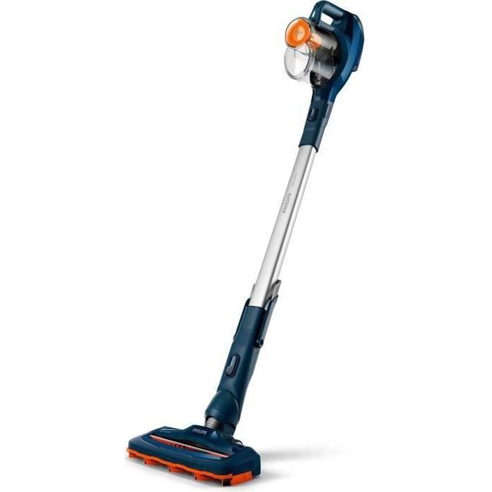 PHILIPS FC6724/01 Aspirateur Balais sans fil SPEEDPRO - 21.6V - 40min Autonomie - 20min en mode turbo - Brosse aspiration 180° Bleu