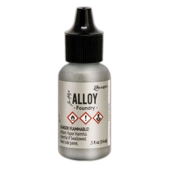 Encre à alcool Tim holtz 'Encre Alcohol Ink Alloy' de Ranger (14ml) - Encre Alloy:Foundry TAA71808