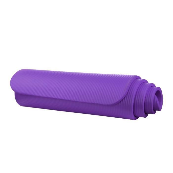 Tapis De Yoga Tapis D'Entraînement De Pilates Physio De Fitness D'Exercice Épais 15Mm Non Glissante Couleur: Violet