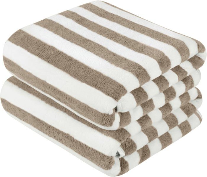 Milisten Serviette De Bain Microfibre 70x140 Cm - Séchage Rapide, Ultra Absorbante, Légère, Pour Plage, Spa, Camping, Vert Foncé