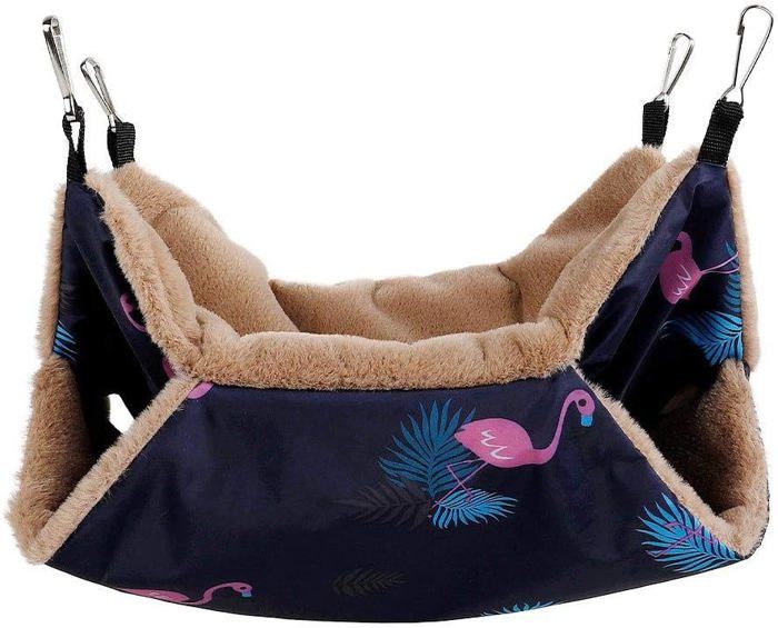 Meilleurs prix pour Hamac Doux - YNKKVRE - 34x34 cm - Pour Hamster Chinchilla Cochon dInde - Intérieur - Bleu/Rose