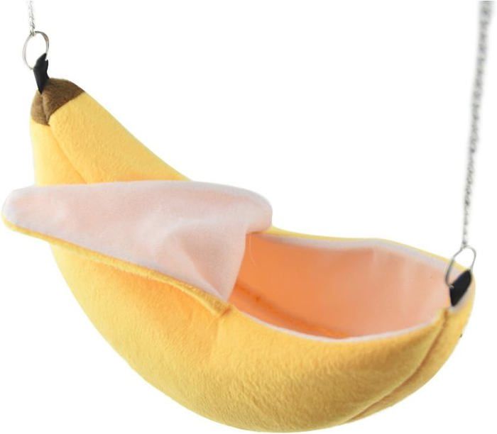 Comparer les prix de Hamac pour petit animal lit banane pour hamster cage nid accessoires pour hamster Label