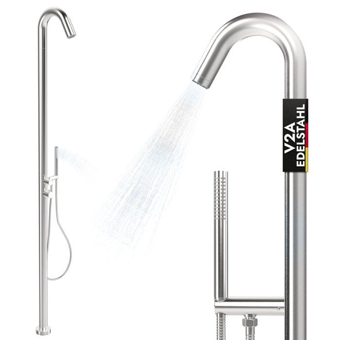 Douche De Jardin / Lance D'arrosage Télescopique 2-en-1 – Hauteur Réglable 149-190cm, Pomme De Douche Réglable À 180 Douche De Jardin / Lance D'arrosage Télescopique 2-en-1 – Hauteur Réglable 149-190cm, Pomme De Douche Réglable À 180