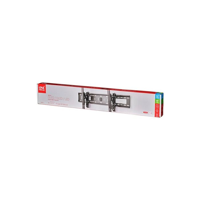 Support mural - ONE FOR ALL - Solid Jumbo - Inclinable - Pour TV 42-120 - Charge max 75kg