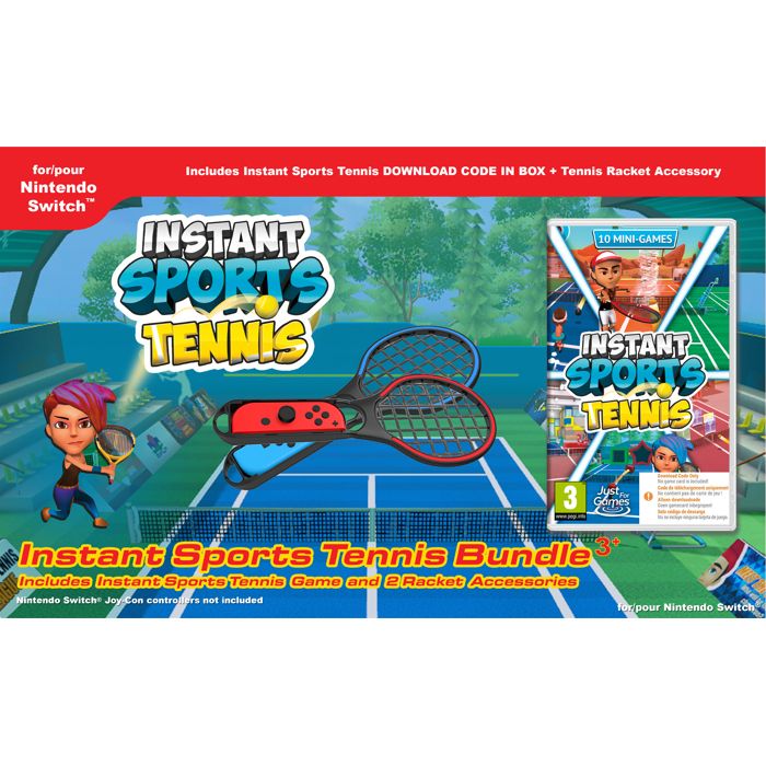 Jeu de Tennis FUNBOX Instant Sports Tennis Bundle 10 Jeux 4 Modes de Jeu 15 Terrains Uniques