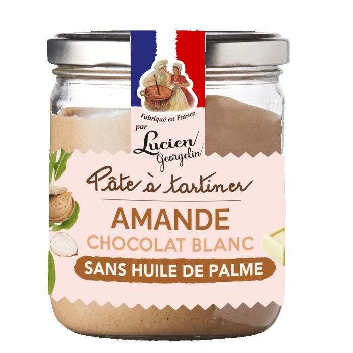 LUCIEN GEORGELIN - PATE A TARTINER AMANDE ET CHOCOLAT BLANC 400G