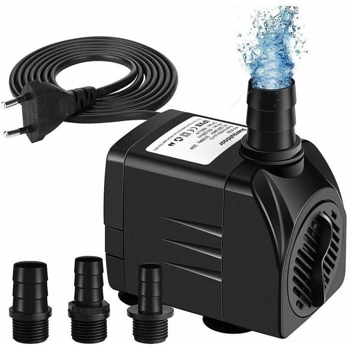Meilleurs prix pour Pompe Submersible mini pompe daquarium 65w 3000l/H pompe de fontaine réglable pour aquarium de fontaine détang