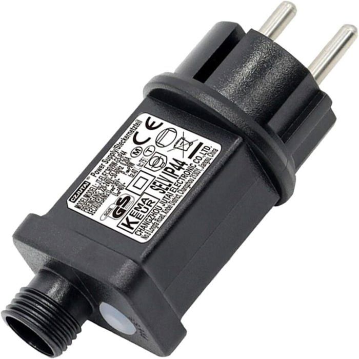 Clignoteur transformateur guirlande 31V 6W 8 modes avec minuterie IP44 éclairage Noël
