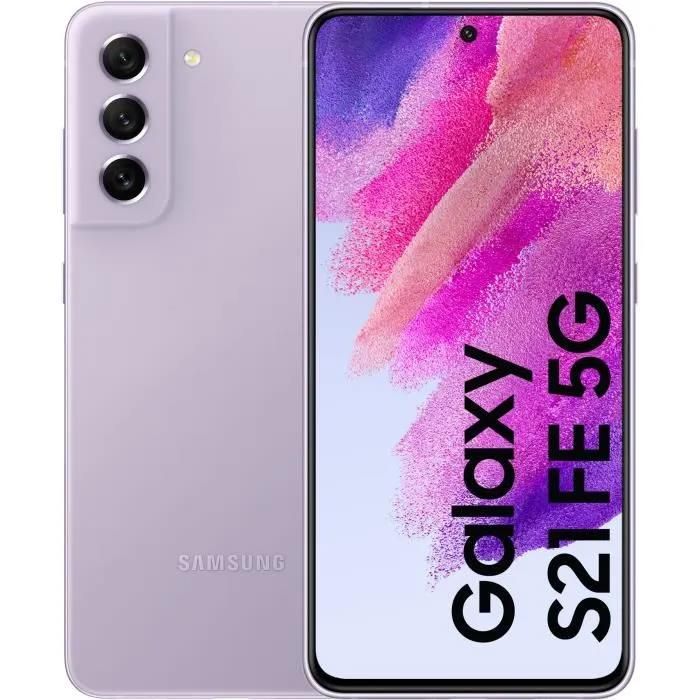 Smartphone - SAMSUNG Galaxy S21FE 256 Go 5G - Lavande - Single SIM Version Américaine
