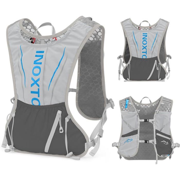 Sac dhydratation léger - Unbrand - Capacité 5L - Conception ergonomique - Filet polyester 3D - Poids 140g