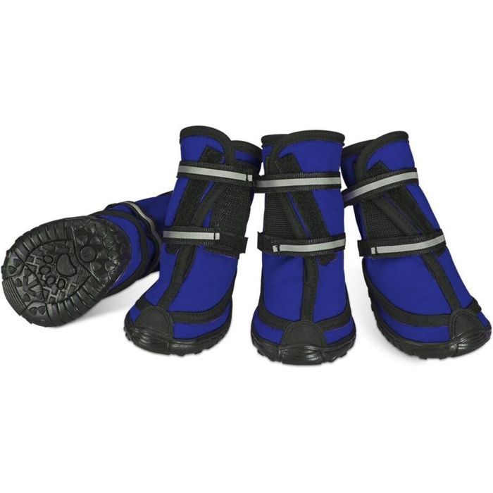 Bottes de protection pour chien - Unbrand - Imperméable - Antidérapantes - Boucle adhésive - Sangles réfléchissantes