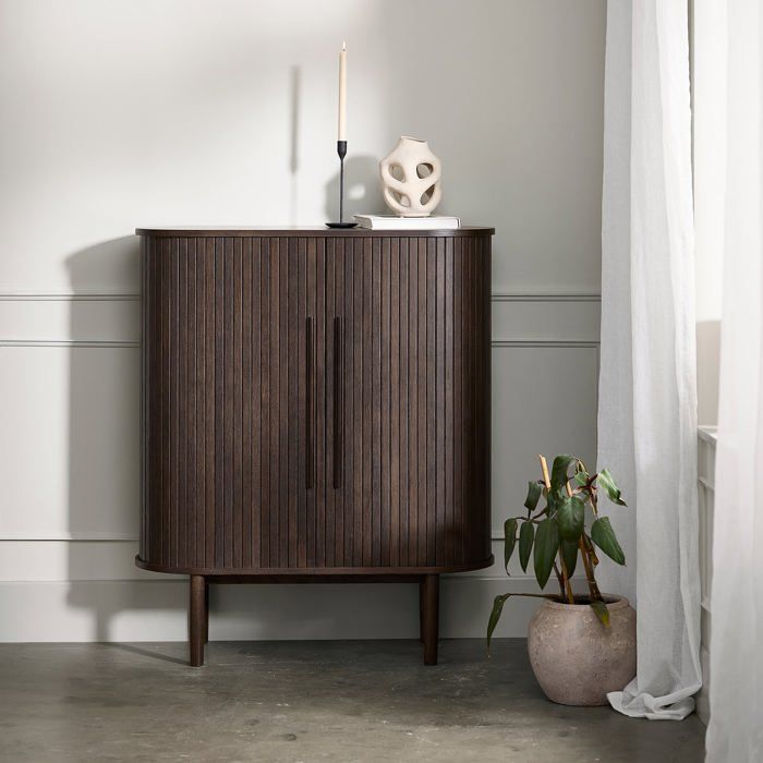Buffet haut à 1 porte - Meta - 100 cm - chêne foncé Buffet haut à 1 porte - Meta - 100 cm - chêne foncé