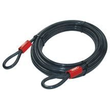 ABUS Câble en boucle Cobra 10 Câble en acier gainé de plastique Sécurité pour les accessoires de vélo et de moto 5 mètres de long 10 mm d'épaisseur - vue 2