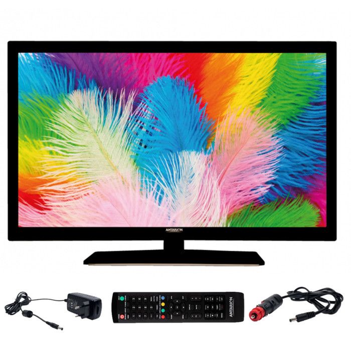 ANTARION TV LED 22"" 55cm T&eacute;l&eacute;viseur FULL HD Camping car Compatible 12V