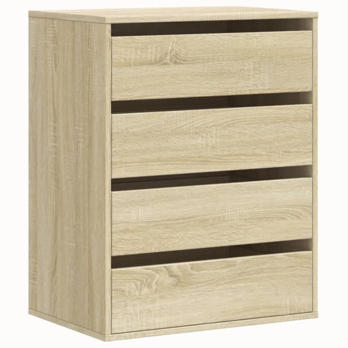 Commode dangle chêne sonoma 60x41x76 cm bois dingénierie -BK852872 (PLA)