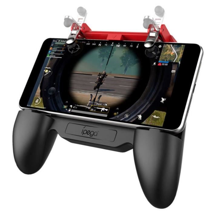 Gaming Grip PUBG Gamepad Handle with Cooling Fan Controller Trigger for iOS/Android Phones Pokerty Game Grip Handle 
