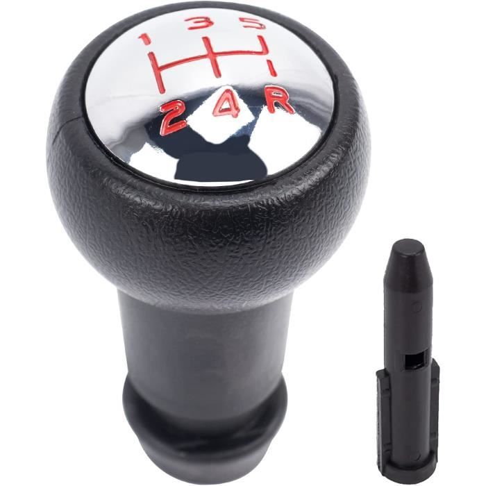 Pommeau De Levier De Vitesse SFONIA 5 Vitesses - Compatible Peugeot/Citroën - Rouge