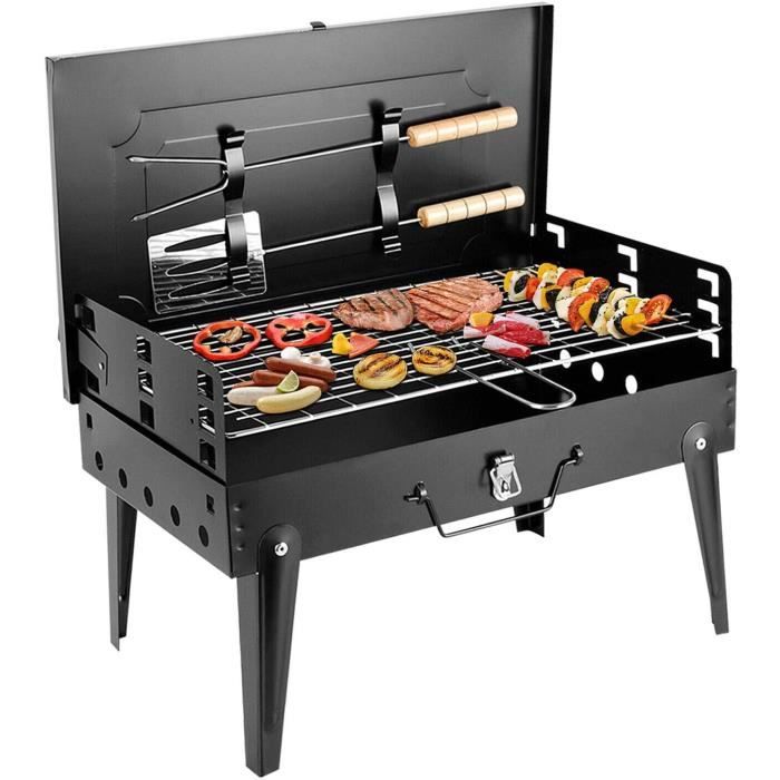 Lumiereholic Barbecue Au Charbon De Bois Fumoir Bbq De Bois Terrasse Barbecue De Jardin Pique Nique Exterieur Camping 47x 27x47cm Achat Vente Housse Bache Lumiereholic Barbecue Au Ch Cdiscount