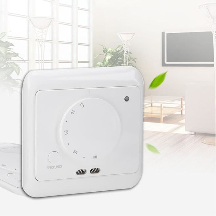 AC 230 V Manuel Sol Chauffage Thermostat contrôle de température pour la Maison Chambre Bureau