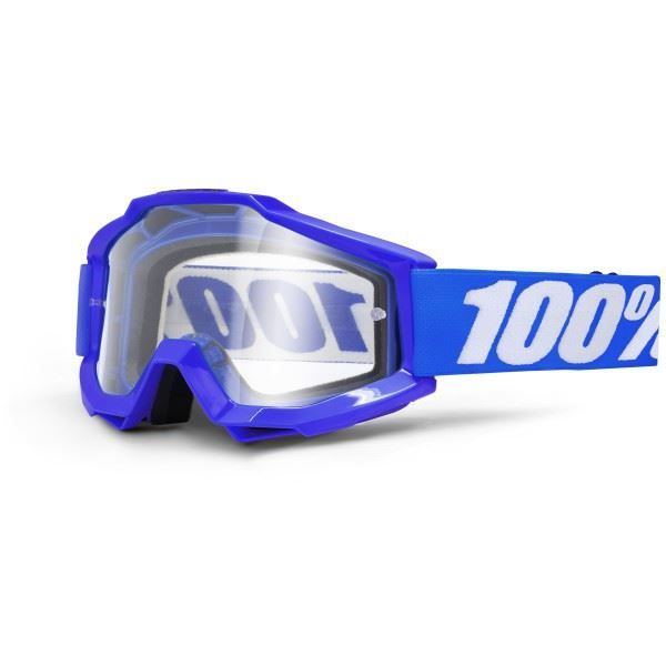 Lunettes moto 100% Accuri Reflex bleu écran clair