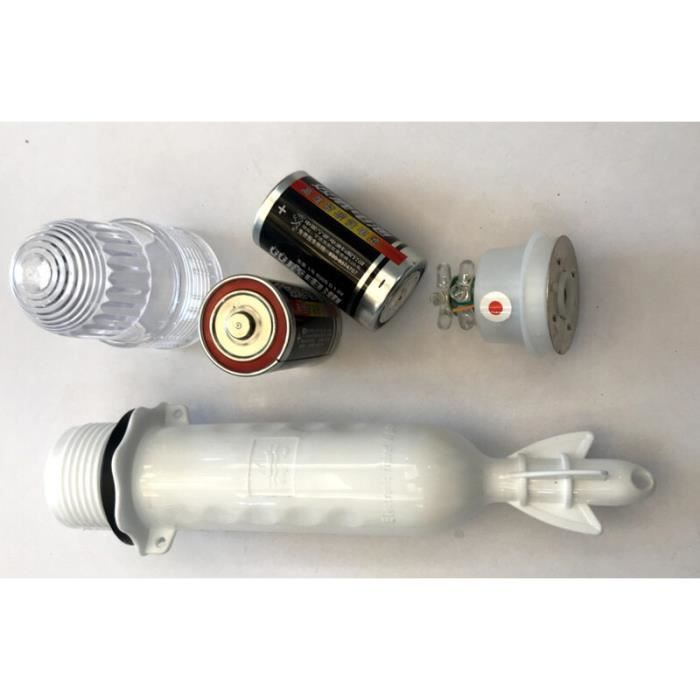 Lampes De Signalisation Marine Clignotantes - Pour Filets De Pêche, Yachts, Kayaks - 3 Lampes (piles AA Non Incluses) - 6