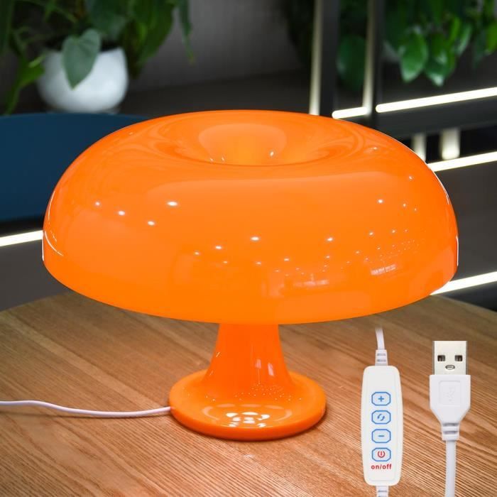 Lampe de table en forme de champignon LED USB Design poumons Moderne et Minimaliste Luminaire Décoratif dNik Idéal pour un