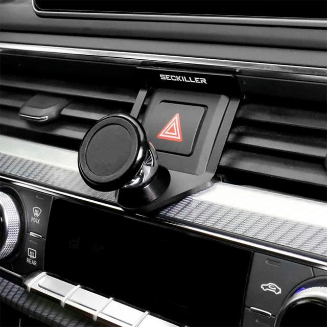 Noir - Support de téléphone pour Audi A4, B9, 2017-2022, Support de grille d'aération, Rotation à 360 degrés,