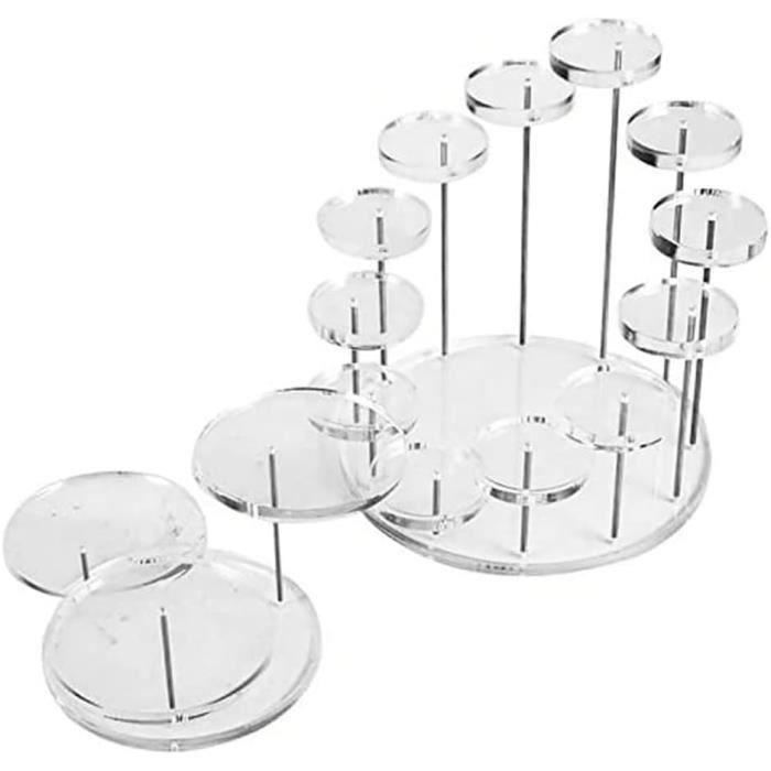 Support De Fléchettes Rond – Présentoir Acrylique Pour 12 Fléchettes (acier Ou Souples) – Gain De Place, Table Ou étagère