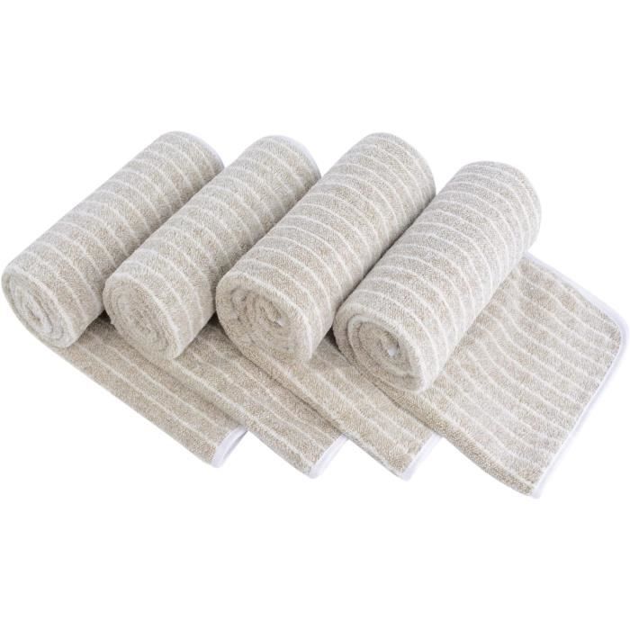 Lot De 10 Essuie-mains Microfibre En Forme D'ours – Doux, Séchage Rapide (30x30cm) – Cuisine, Salle De Bain