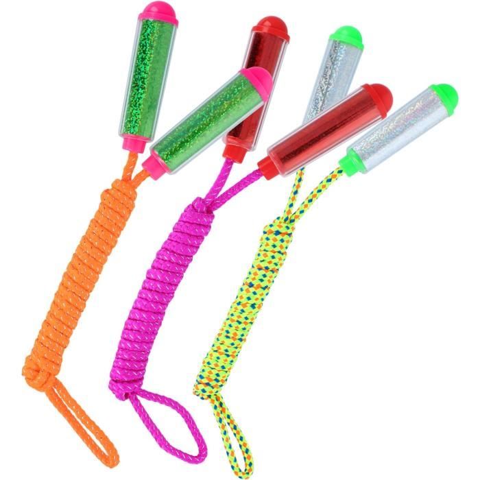 2 Cordes à Sauter élastiques LUMITRRA - 6 M, Multicolores, Pour Jeux De Jardin Et Intérieur, Enfants 7 Ans Et Plus