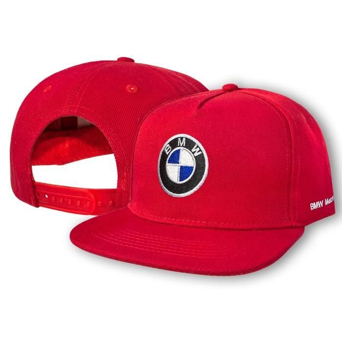 BMW Motorsport Casquette de Baseball Snapback Rouge Brodé Logo Auto Voiture  Homme Femme Cap Hat Chapeau Hip-Hop Cadeau 5 Panel Sport - Cdiscount  Prêt-à-Porter