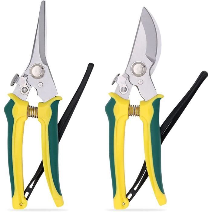 YOSOO Sécateur De Jardin Sécateur Outil à Main En Acier Inoxydable Avec