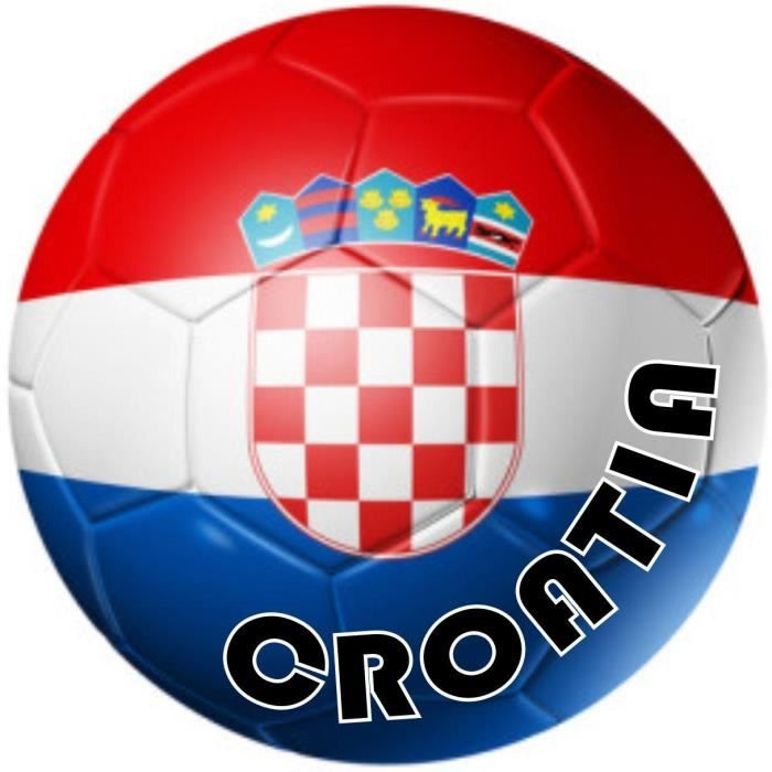 Autocolant sticker drapeau ballon foot croatie - Achat ...