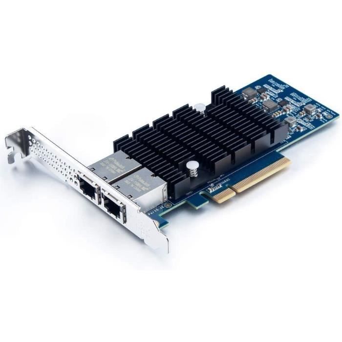 10Gtek® Carte Reseau 10GbE PCIE pour Intel X540-T2 - X540 Chip, Dual RJ45  Ports, 10Gbit PCI Express x8 LAN Adapter, 10Gb NIC - Cdiscount Informatique